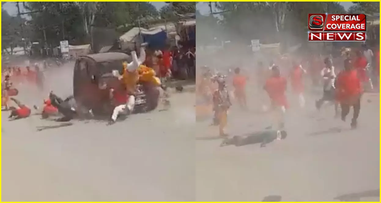 छत्तीसगढ़ में लखीमपुर जैसी दर्दनाक घटना: दुर्गा विसर्जन के जुलूस को कुचलती चली गई कार, दर्दनाक वीडियो आया सामने