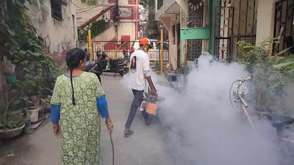 डेंगू की रोकथाम के लिए कांग्रेस का फॉगिंग अभियान लगातार जारी