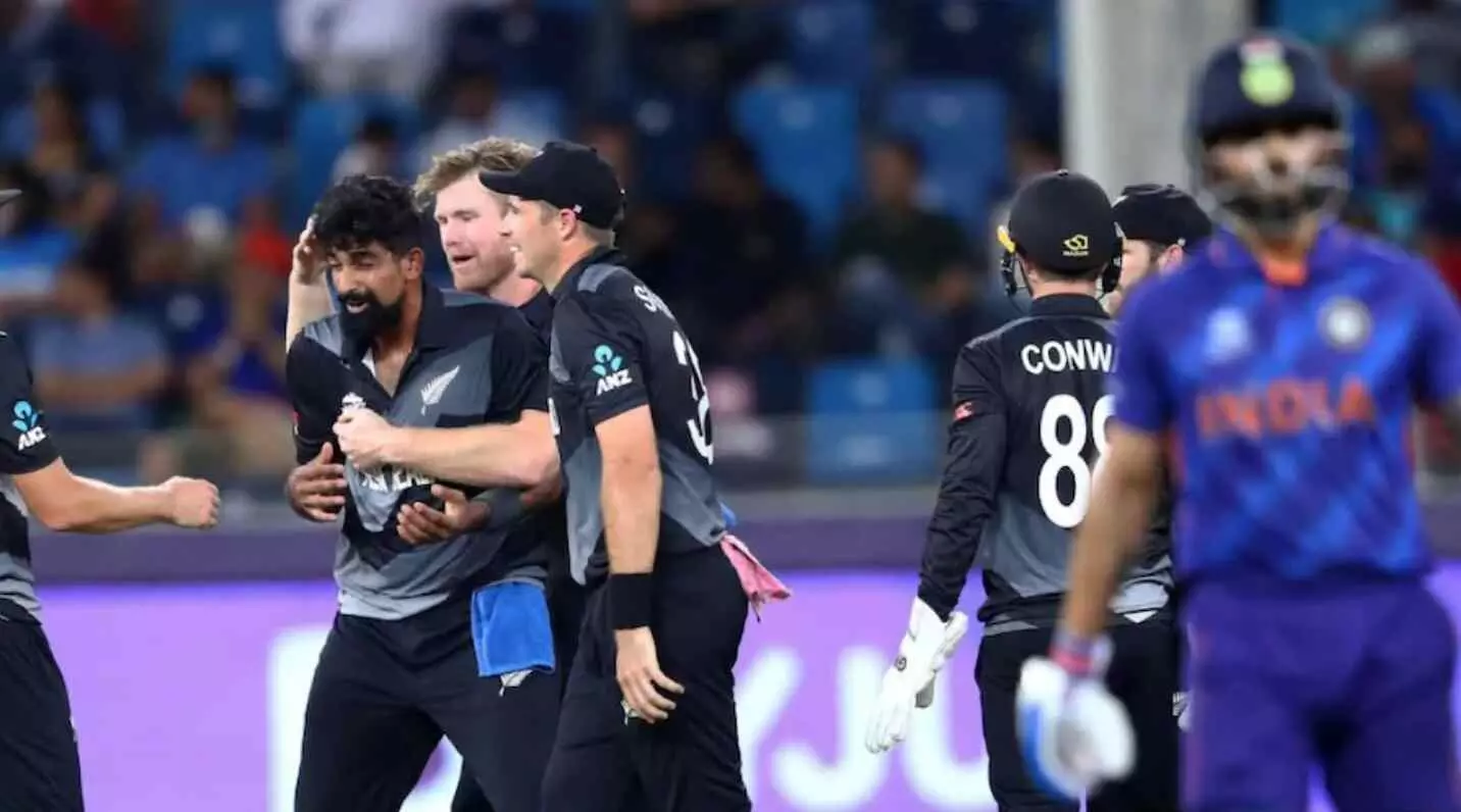 T20 वर्ल्ड कप में लगातार दूसरा मैच हारी टीम इंडिया, न्यूजीलैंड ने 8 विकेट से दी मात, सेमीफाइनल में पहुंचना मुश्किल