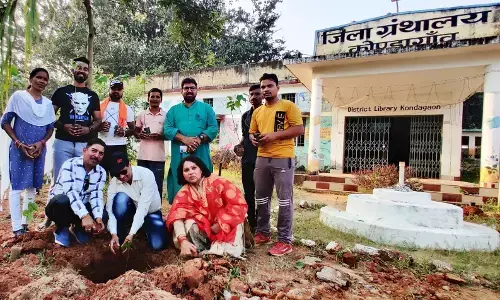 अनूठे औषधीय पौधे अनाटो का जिला ग्रन्थालय परिसर में हुआ रोपण, लालिमा सोनी की विशेष पहल