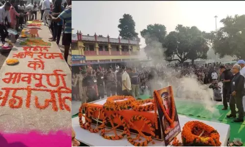 भारत माता की जयघोष के बीच शहीद लेफ्टिनेंट ऋषि को दी गयी अंतिम विदायी भारत माता की जयघोष के बीच शहीद लेफ्टिनेंट ऋषि को दी गयी अंतिम विदायी