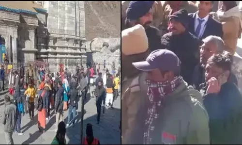 Trivendra Singh Rawat in Kedarnath : केदारनाथ पहुंचे पूर्व CM त्रिवेंद्र सिंह का भारी विरोध, मंदिर से भगाया गया, वापस लौटे