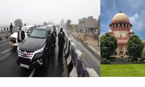 सुप्रीम कोर्ट पहुंचा पीएम की सुरक्षा में चूक का मामला, कल होगी सुनवाई सुप्रीम कोर्ट पहुंचा पीएम की सुरक्षा में चूक का मामला, कल होगी सुनवाई