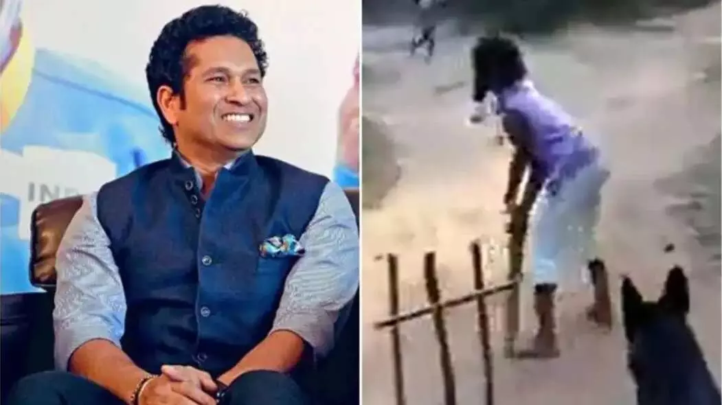 सचिन ने शेयर किया विकेटकीपिंग करते हुए कुत्ते का वीडियो सचिन ने शेयर किया विकेटकीपिंग करते हुए कुत्ते का वीडियो