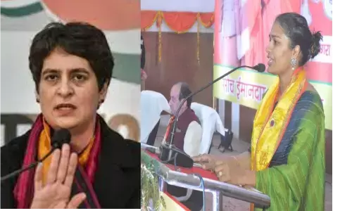 प्रियंका गांधी के वह लड़की हैं और लड़ सकती हैं  के बयान पर अंतर्राष्ट्रीय पहलवान बबीता फोगाट कसा तंज