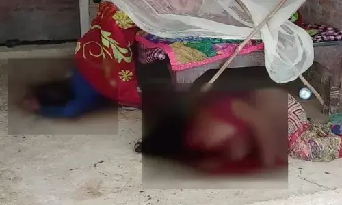 घर में सो रही महिला की धारदार हथियार से गला काटकर हत्या