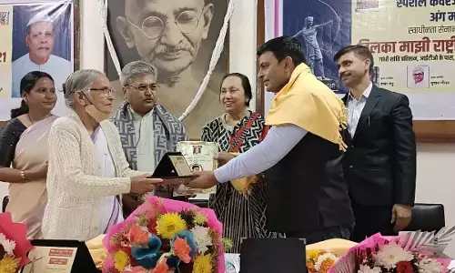 दिल्ली में तिलका मांझी सम्मान से सम्मानित हुए पर्यावरण प्रेमी मांगेराम चौहान