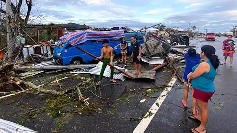 Philippines Typhoon : फिलीपींस में राई तूफान से भारी तबाही; 75 की मौत, 3 लाख लोगों ने घर छोड़ा
