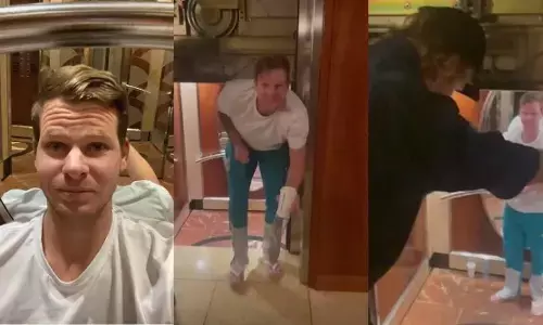 Steve Smiths gets stuck in lift: स्‍टीव स्मिथ एक घंटे तक लिफ्ट में फंसे रहे, वायरल हुआ वीडियो