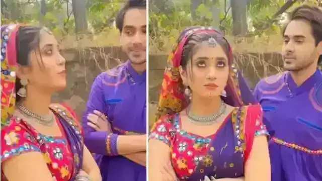 शिवांगी जोशी ने बालिका वधू 2 के सेट पर की सेट पर अपने को-स्टार के साथ मस्ती