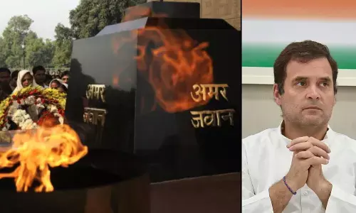 इंडिया गेट से अमर जवान ज्योति हटाने का राहुल गांधी ने किया विरोध, भारत सरकार ने दिया ये जवाब इंडिया गेट से अमर जवान ज्योति हटाने का राहुल गांधी ने किया विरोध, भारत सरकार ने दिया ये जवाब
