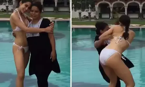 Sara Ali Khan Bikini: सारा अली खान ने स्विमिंग पूल के पास स्पॉट गर्ल के साथ कि मस्ती, वीडियो तेजी से हो रहा है वायरल