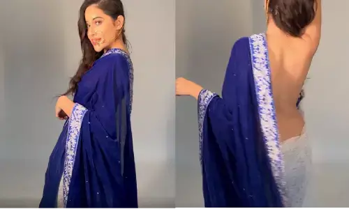 उर्फी जावेद ने साड़ी पहनकर किया बिंदास डांस, ये क्या ब्लाउज नही .....? उर्फी जावेद ने साड़ी पहनकर किया बिंदास डांस, ये क्या ब्लाउज नही .....?