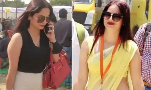 पीली साड़ी वाली मेडम का नया लुक आया सामने, फिर समर्थकों ने किया ये काम