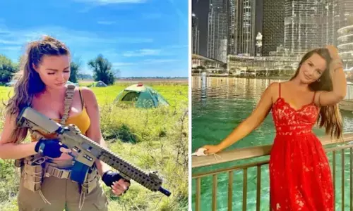 Ukraine की ब्यूटी क्वीन सेना में शामिल, रूस से जंग के लिए बंदूक उठाई! देखिए- PHOTOS