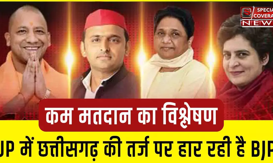 छत्तीसगढ़, झारखंड और राजस्थान की तर्ज पर उत्तर प्रदेश में सत्ता से बाहर हो रही है बीजेपी! कम मतदान का विश्लेषण छत्तीसगढ़, झारखंड और राजस्थान की तर्ज पर उत्तर प्रदेश में सत्ता से बाहर हो रही है बीजेपी! कम मतदान का विश्लेषण