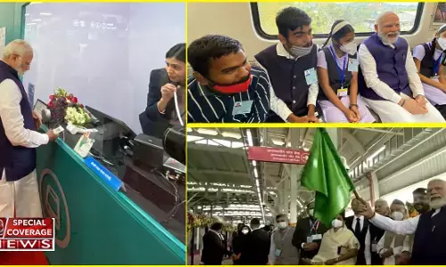 पीएम मोदी ने किया पुणे मेट्रो रेल परियोजना का उद्घाटन, टिकट खरीद यात्रा की, छत्रपति शिवाजी की मूर्ति का भी अनावरण किया