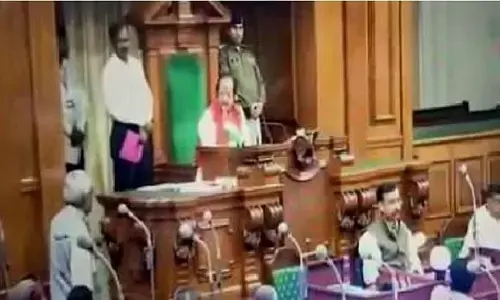 बिहार विधानमंडल के बजट सत्र में विधानसभा अध्यक्ष से नाराज, मुख्यमंत्री  आप खुलेआम संविधान का उल्लंघन कर रहे हैं: मुख्यमंत्री