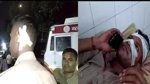 होली में दो पक्षों में विवाद, मौके पर पहुंची पुलिस पर पथराव