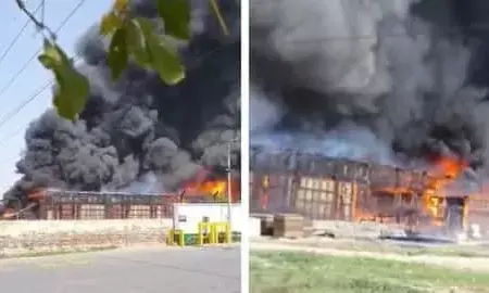 शादी समारोह में लगी भीषण आग, पुरा पंडाल जलकर खाक