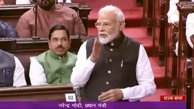 PM Modi Narendra Modi in Rajya Sabha