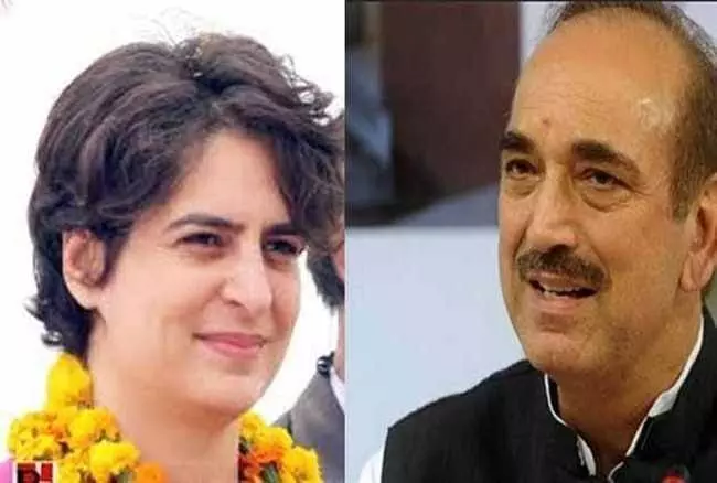 Priyanka and Ghulam Nabi: प्रियंका व गुलाम नबी के नाम लगभग तय