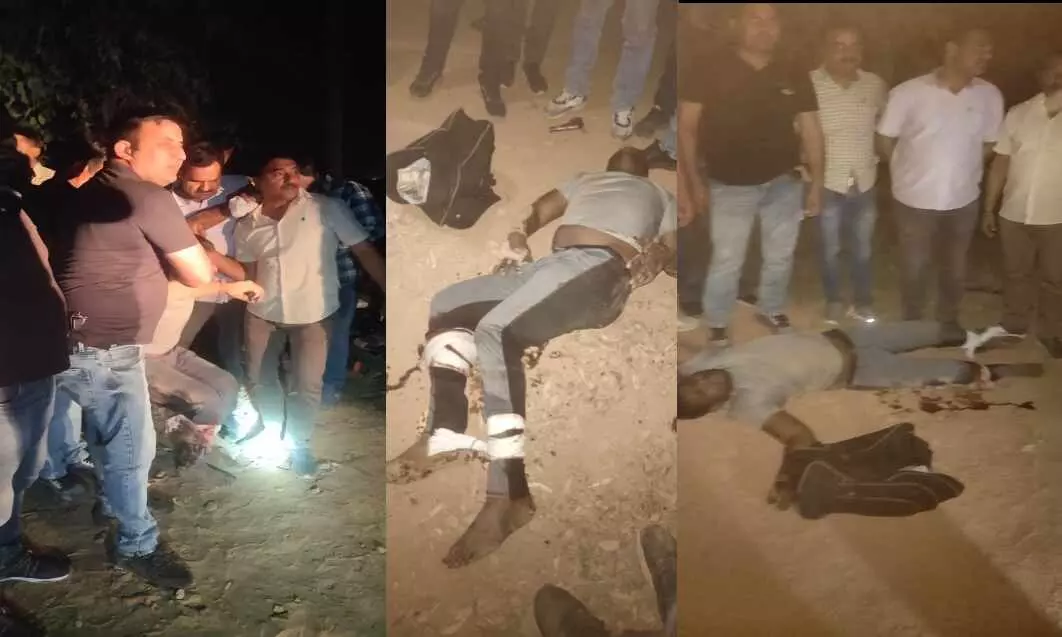 गाजियाबाद पुलिस ने पेट्रोल पंप कर्मचारियों से लूट का किया खुलासा, मुठभेड़ के बाद आरोपी गिरफ्तार