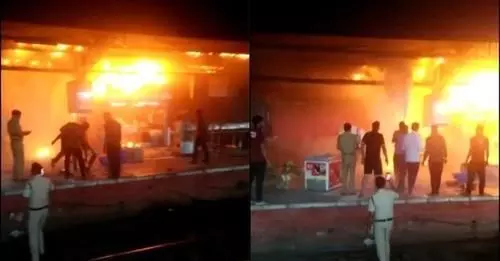 New Delhi station platform: नई दिल्ली स्टेशन के प्लेटफार्म पर लगी आग, 20 मिनट में पाया गया काबू
