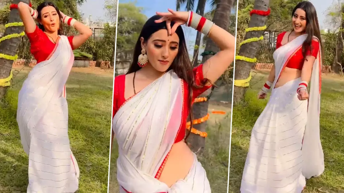 Shweta Mhara Sexy Video: एक्ट्रेस Shweta Mhara ने साड़ी पहनकर देसी भाभी अवतार में किया डांस, देखें धमाकेदार Video