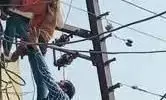 बिजली विभाग की लापरवाही से लाइनमैन की मौत,काफी देर तक खंबे पर चिपका रहा मृतक बिजली विभाग की लापरवाही से लाइनमैन की मौत,काफी देर तक खंबे पर चिपका रहा मृतक