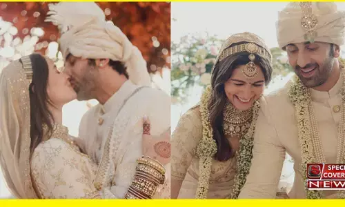 Ranbir Kapoor-Alia Bhatt Marriage : दूल्हा बने रणबीर ने किया दुल्हन आलिया को Kiss, सामने आई पहली तस्वीर Ranbir Kapoor-Alia Bhatt Marriage : दूल्हा बने रणबीर ने किया दुल्हन आलिया को Kiss, सामने आई पहली तस्वीर
