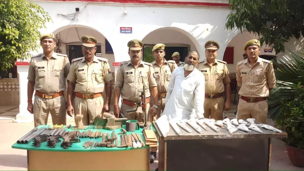 सहारनपुर पुलिस ने पाताल से खोज निकाले अपराधी और अवैध तमंचे की फैक्ट्री