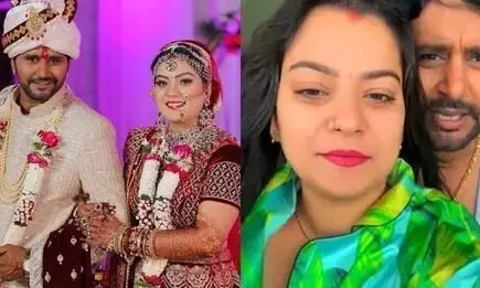 Nidhi Jha Luliya: हनीमून पर गई एक्ट्रेस बेडरूम से धोखे में हुईं Live Nidhi Jha Luliya: हनीमून पर गई एक्ट्रेस बेडरूम से धोखे में हुईं Live