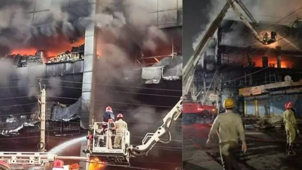 जानिए क्या हुआ था दिल्ली मेट्रो स्टेशन के पास कैसे लगी बिल्डिंग में आग