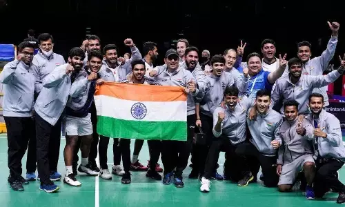 भारत ने थामस कप जीतकर रचा इतिहास, 14 बार के चैंपियन को हराया भारत ने थामस कप जीतकर रचा इतिहास, 14 बार के चैंपियन को हराया