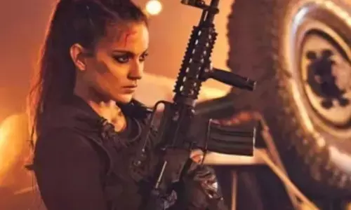 कंगना ने फिर साधा बॉलीवुड पर निशाना कंगना ने फिर साधा बॉलीवुड पर निशाना