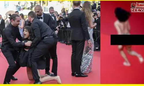 Cannes के रेड कार्पेट पर महिला ने सबको किया SHOCKED, कपड़े उतारकर चिल्लाई- Stop Raping Us Cannes के रेड कार्पेट पर महिला ने सबको किया SHOCKED, कपड़े उतारकर चिल्लाई- Stop Raping Us