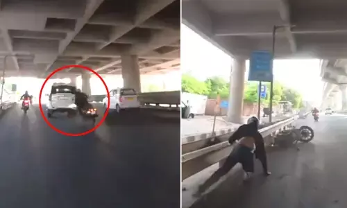 बाइकर्स से बहस हुई तो Scorpio चला रहे शख्स ने पहले धमकाया फिर बाइक में मार दी टक्कर, कैमरे में कैद हुआ खौफनाक Video