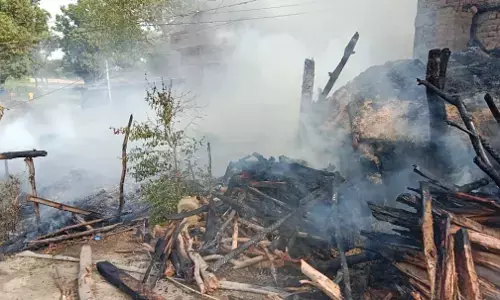 किसान के घर में लगी आग गृहस्थी जलकर खाक किसान के घर में लगी आग गृहस्थी जलकर खाक