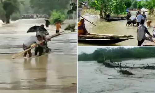 Assam flood: असम में बाढ़ से हालात बद से बदतर, 28 जिलों के 19 लाख लोग प्रभावित