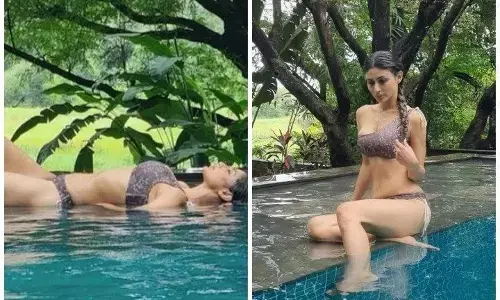 Mouni Roy Sexy Video Photos: मौनी रॉय ने बारिश के मौसम में लगाया हॉटनेस का तड़का, बिकनी में शेयर की स्टनिंग तस्वीरें