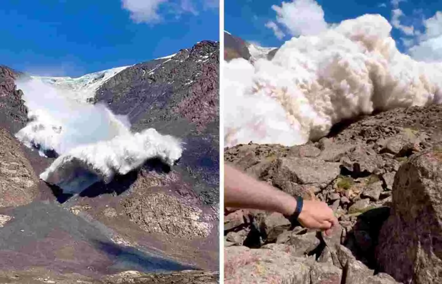 कैमरे में कैद हिमस्खलन का ऐसा भयावह रूप! LIVE वीडियो देखकर रूह कांप जाएंगी! खुशकिस्मती से बचा फोटोग्राफर!