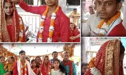 आजमगढ़ में टूट गई धर्म की दीवार:  मुस्लिम लड़की ने बदला धर्म, हिंदू बनकर लड़के से रचाई शादी आजमगढ़ में टूट गई धर्म की दीवार:  मुस्लिम लड़की ने बदला धर्म, हिंदू बनकर लड़के से रचाई शादी