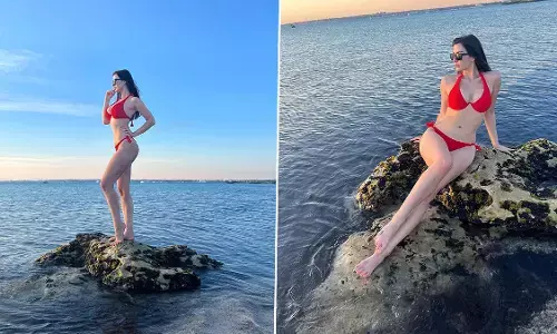 Giorgia Andriani  Sexy Photo video: Arbaaz Khan की गर्लफ्रेंड Giorgia Andriani ने रेड हॉट बिकनी में ढाया कहर, यूजर्स के उड़े होश