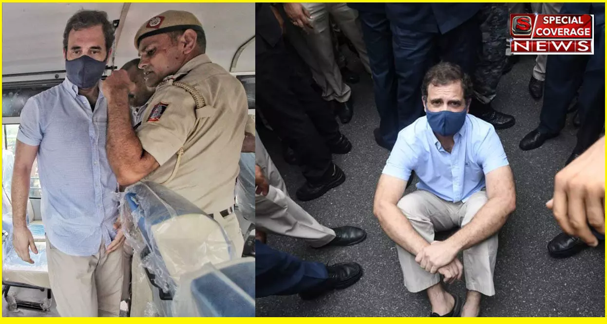 Rahul Gandhi Detained : विरोध-प्रदर्शन के दौरान हिरासत में लिए गए राहुल गांधी, कांग्रेस मुख्यालय के बाहर कार्यकर्ताओं का हंगामा