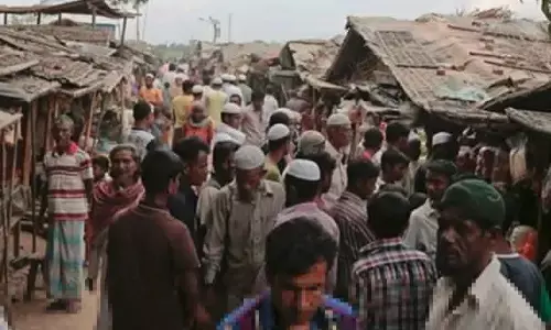 Police raids, Rohingya, settlements , Mewat, Haryana Police raids, Rohingya, settlements , Mewat, Haryana