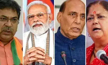 भाजपा के राजस्थान प्रदेश अध्यक्ष सतीश पूनिया ने नया बयान देकर मचा दिया हड़कंप, राजनाथ, मोदी, वसुंधरा राजे समेत कई नेता आए चपेट में भाजपा के राजस्थान प्रदेश अध्यक्ष सतीश पूनिया ने नया बयान देकर मचा दिया हड़कंप, राजनाथ, मोदी, वसुंधरा राजे समेत कई नेता आए चपेट में