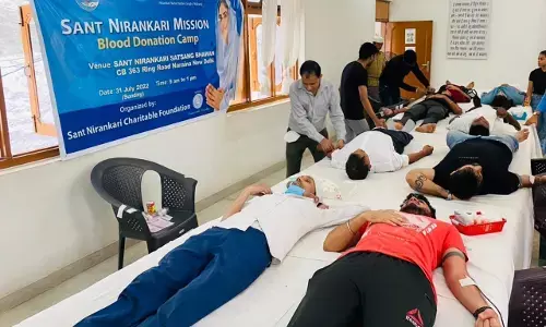 संत निरंकारी मिशन द्वारा आयोजित रक्तदान शिविर में 294 श्रद्धालुओं ने किया रक्तदान संत निरंकारी मिशन द्वारा आयोजित रक्तदान शिविर में 294 श्रद्धालुओं ने किया रक्तदान