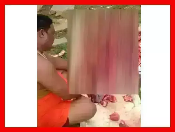 गौ मांश बेचते, हुए आरोपी गिरफ्तार। गौ मांश बेचते, हुए आरोपी गिरफ्तार।