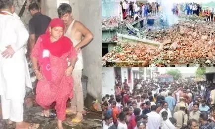 तेज धमाका...और फिर अचानक होने लगी आसपास के घरों में ईंटों की बरसात, पड़ोसी ने बताई आंखों देखी तेज धमाका...और फिर अचानक होने लगी आसपास के घरों में ईंटों की बरसात, पड़ोसी ने बताई आंखों देखी